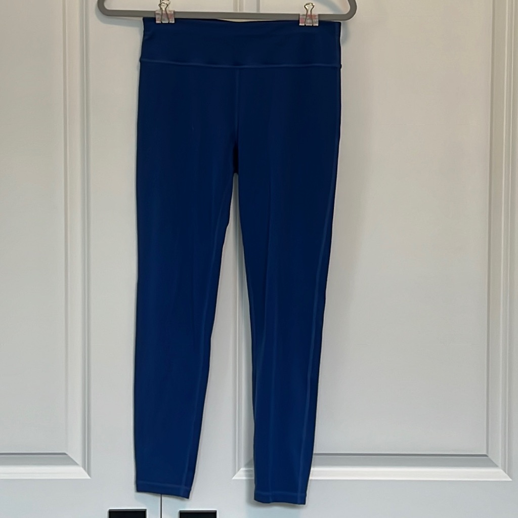 Sweaty Betty Size S Short Blue Leggings Gently Used As Is